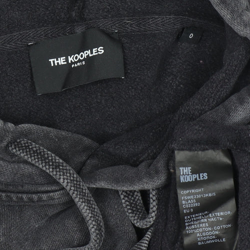 The Kooples Women's Black Cotton Pullover Hoodie Size XS