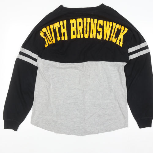 Boxercraft Men's Black Grey South Brunswick Long Sleeve Top Size M
