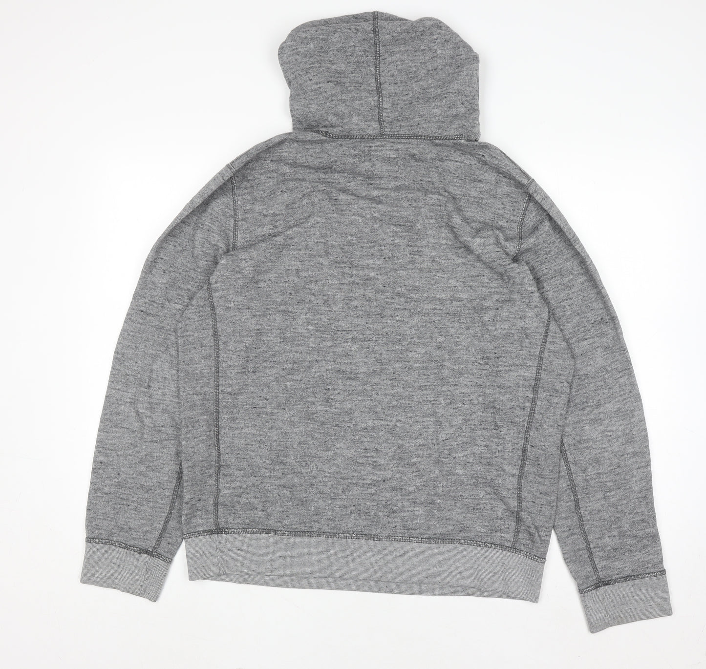 Abercrombie & Fitch Mens Grey Pullover Hoodie L Regular Fit