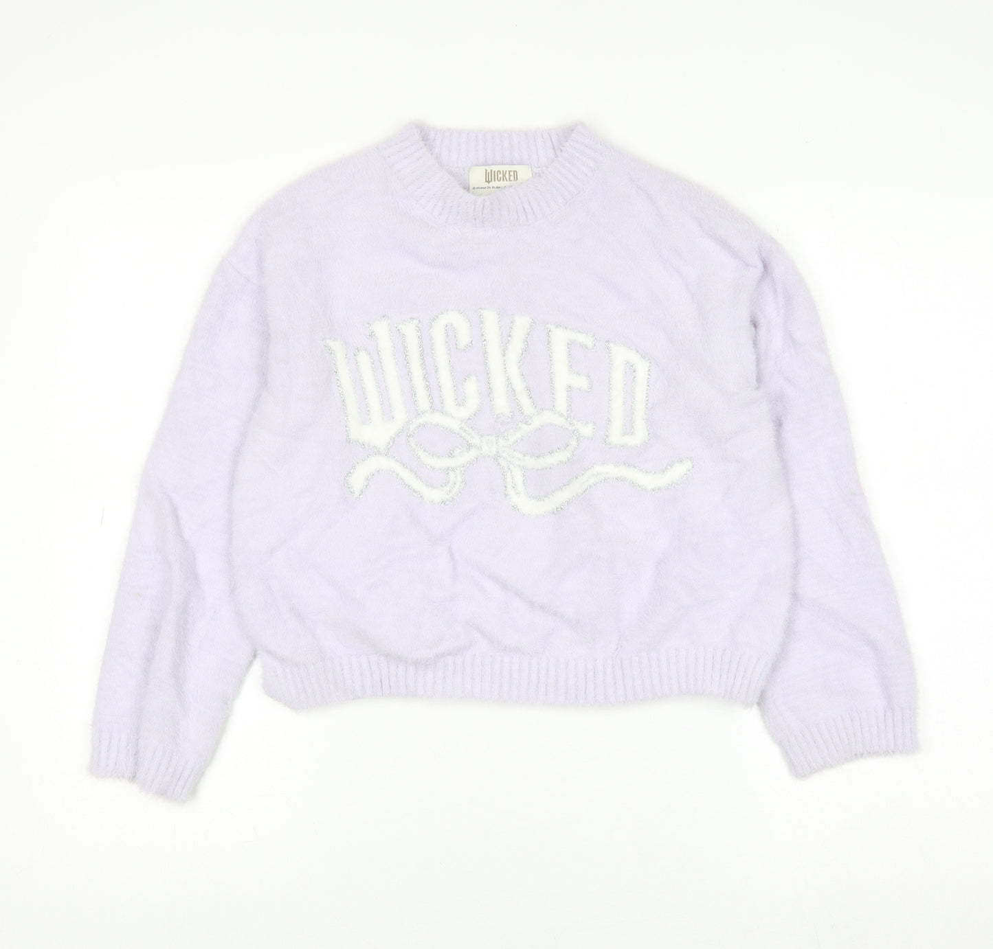 Marks and Spencer Girls Lilac Wicked Pullover Jumper 10-11 Years Soft Knit