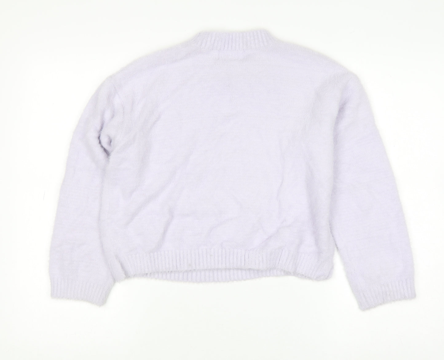 Marks and Spencer Girls Lilac Wicked Pullover Jumper 10-11 Years Soft Knit