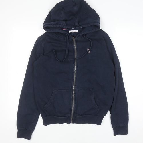 U.S. Polo Assn. Womens Navy Blue Full Zip Hoodie Size S