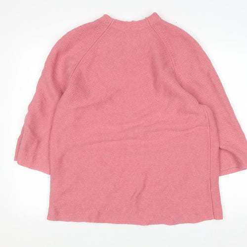 Principles by Ben de Lisi Women's Pink Mock Neck 3/4 Sleeve Knit Jumper Size 18