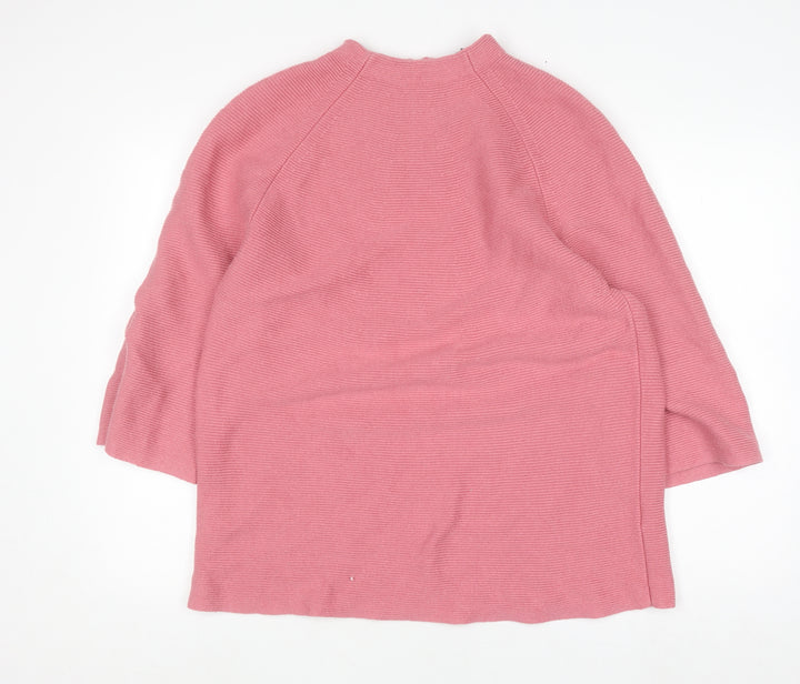 Principles by Ben de Lisi Women's Pink Mock Neck 3/4 Sleeve Knit Jumper Size 18