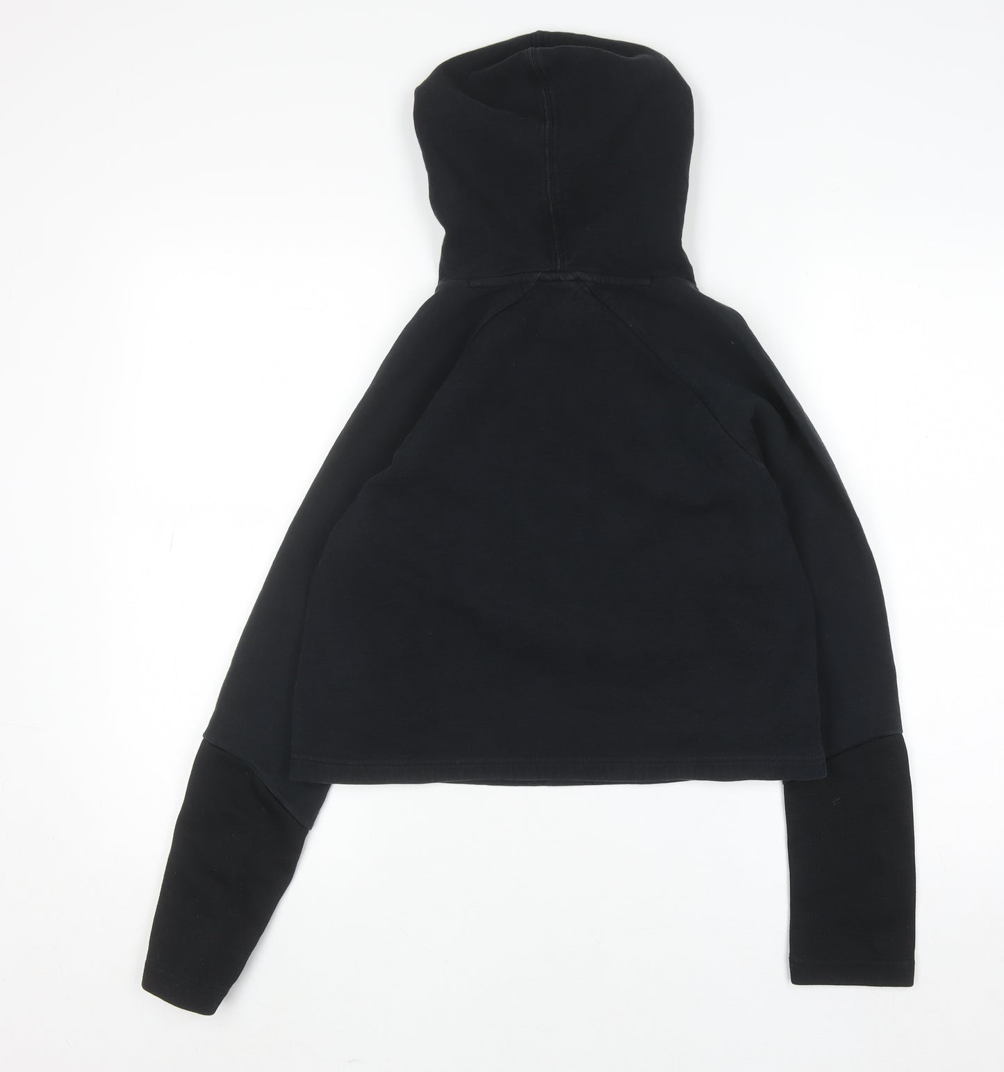 Puma Women's Black Cotton Hoodie Size M Pullover Hooded Sweatshirt