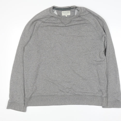 Racing Green Men’s Grey L Pullover Sweatshirt Cotton Blend
