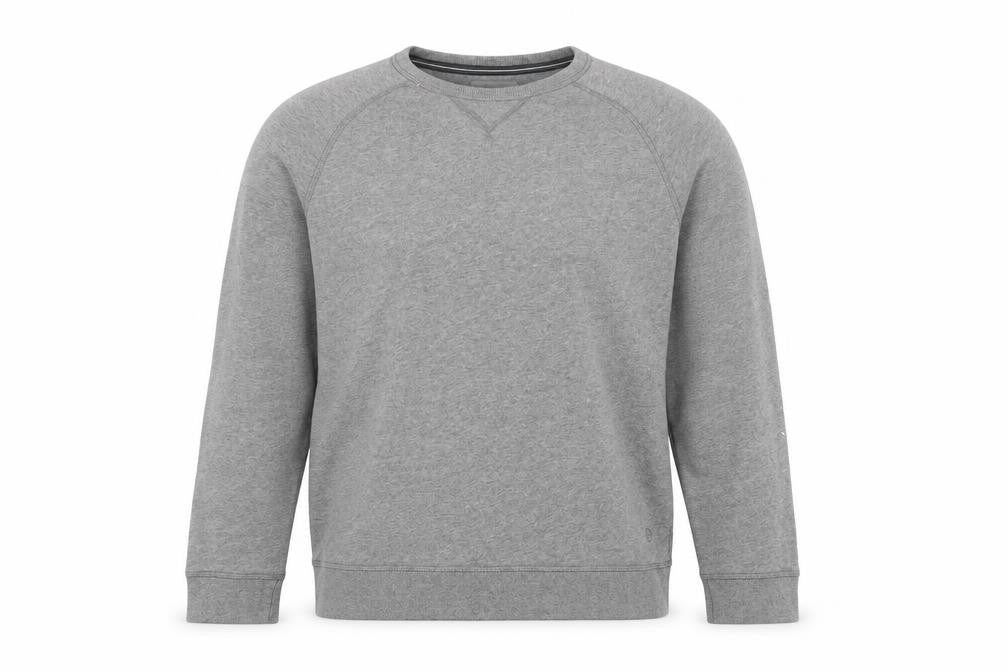 Front view of Racing Green Men’s Grey L Pullover Sweatshirt Cotton Blend