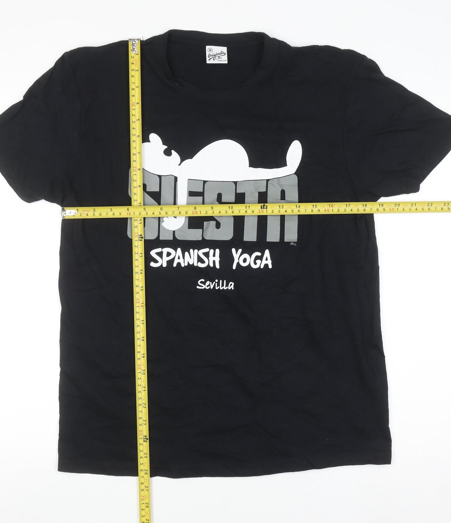 Originals by PM Men's Black Funny Graphic T-Shirt M