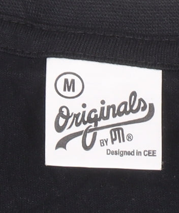 Originals by PM Men's Black Funny Graphic T-Shirt M