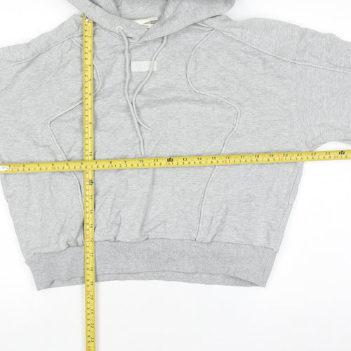 H&M Move Women's Grey Small Hoodie Pullover Cotton Blend Casual