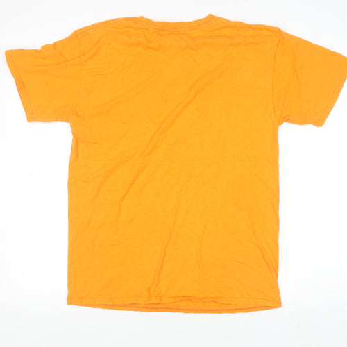 Russell Men's Orange Tennessee Graphic Short Sleeve Cotton T-Shirt Size M