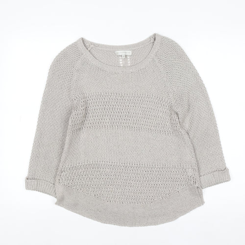 RJR John Rocha Women’s Beige Knit Jumper Size 8 Acrylic Blend