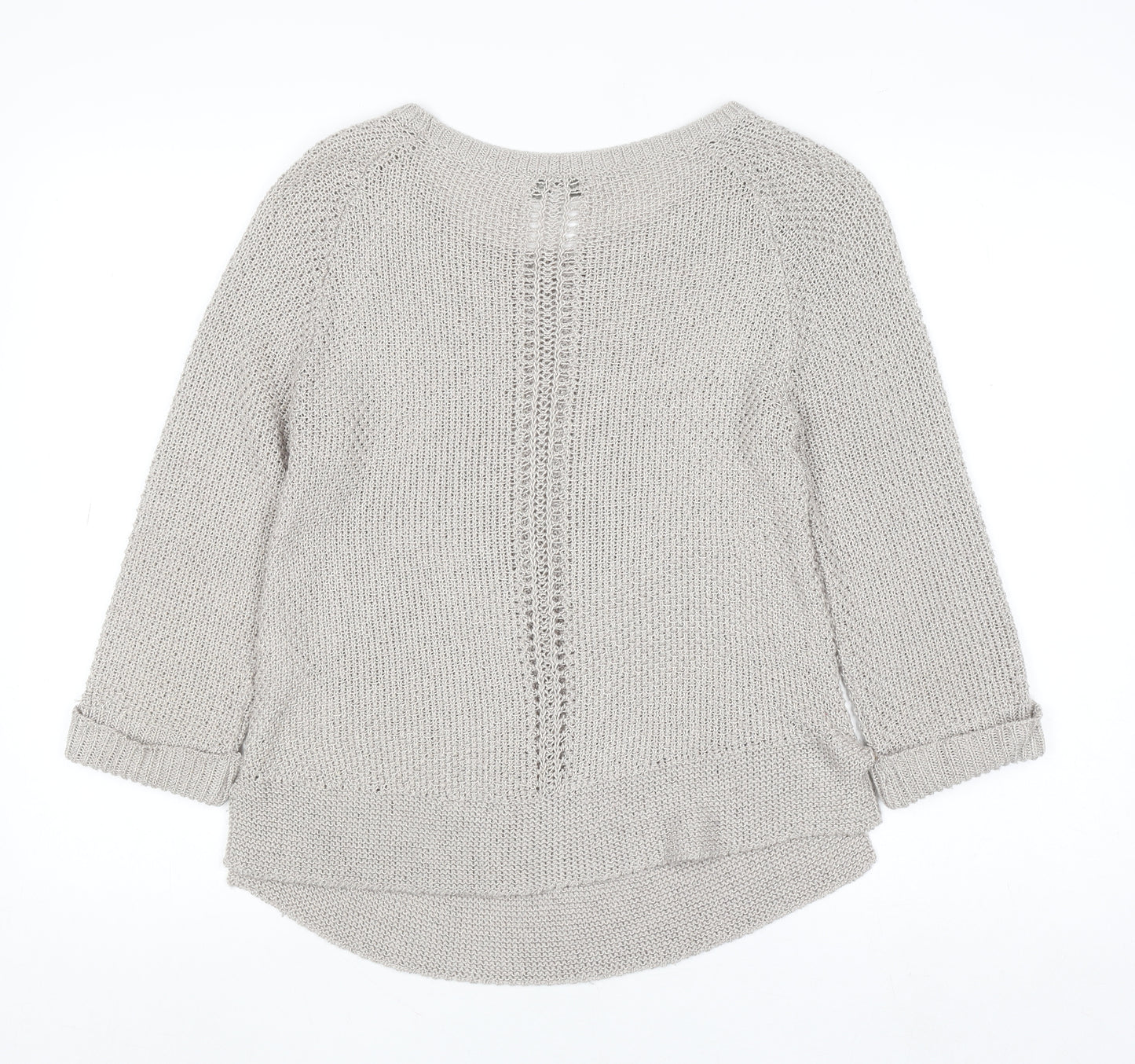 RJR John Rocha Women’s Beige Knit Jumper Size 8 Acrylic Blend
