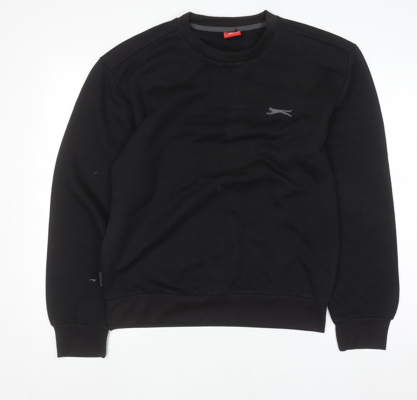 Slazenger Men's Black Small Pullover Crew Neck Fleece Sweatshirt