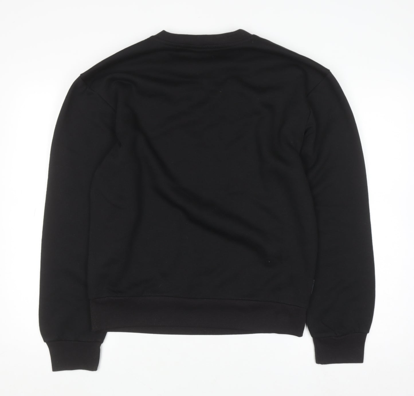 Slazenger Men's Black Small Pullover Crew Neck Fleece Sweatshirt