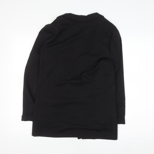 H&M Women’s Black Regular Fit Mid-Length Blazer Size 12