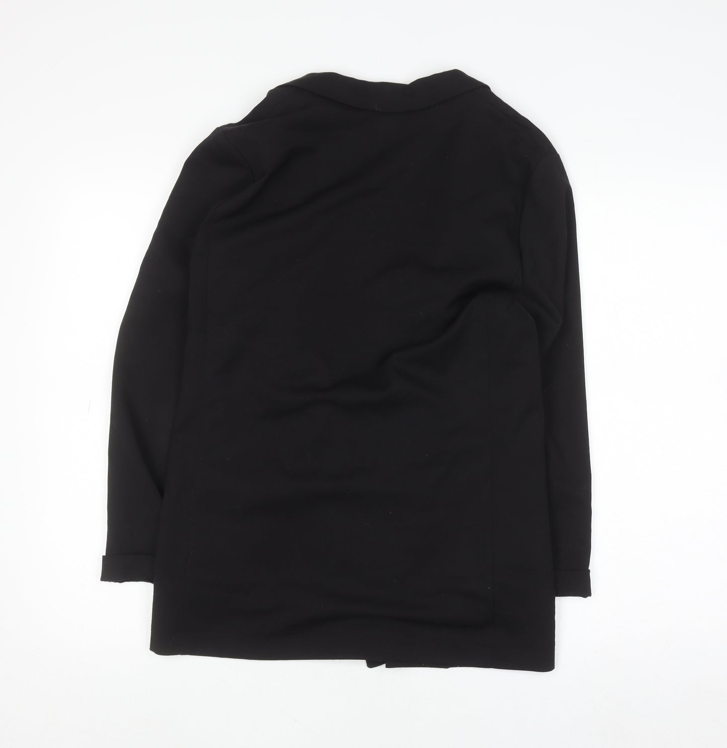 H&M Women’s Black Regular Fit Mid-Length Blazer Size 12