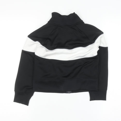 Nike Boys Black & White Full Zip Sweatshirt Size S (128-137cm)
