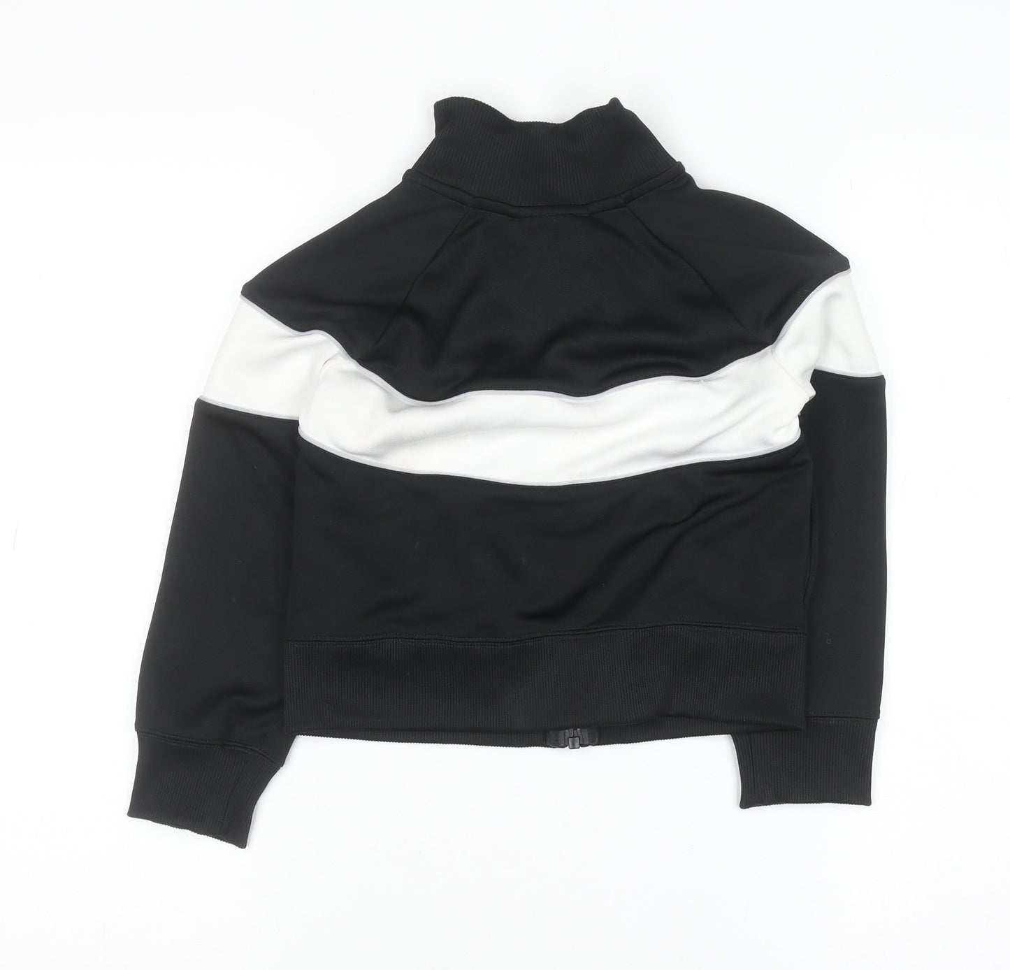 Nike Boys Black & White Full Zip Sweatshirt Size S (128-137cm)