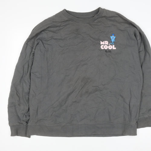 Comic Relief Mr Cool Grey Men's L Pullover Sweatshirt