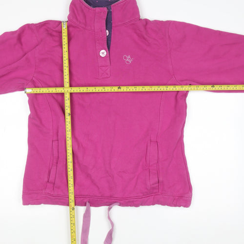 Sherwood Forest Womens Purple Half Zip Pullover Sweatshirt Size 16