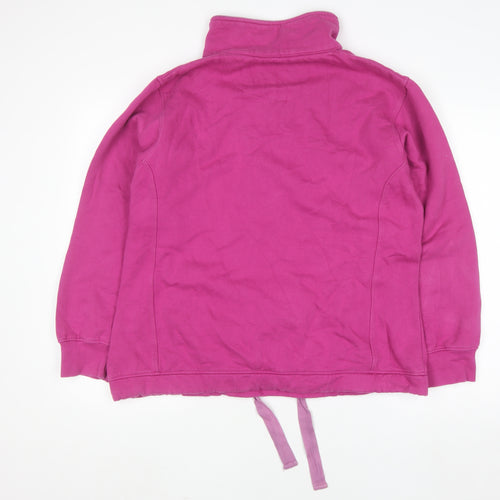 Sherwood Forest Womens Purple Half Zip Pullover Sweatshirt Size 16