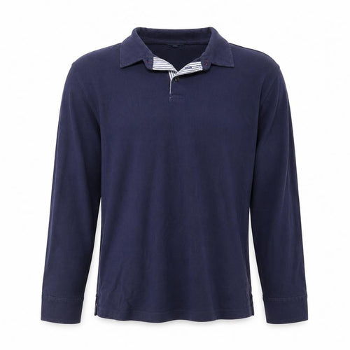 Marks and Spencer Blue Harbour Men's Blue Long Sleeve Cotton Shirt M