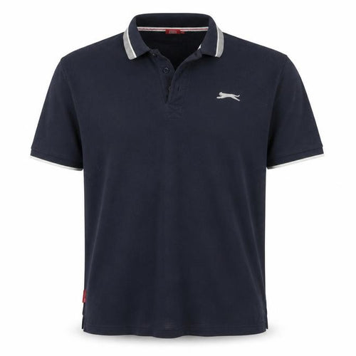 Slazenger Men’s Black Polo Shirt Size L Regular Fit Cotton