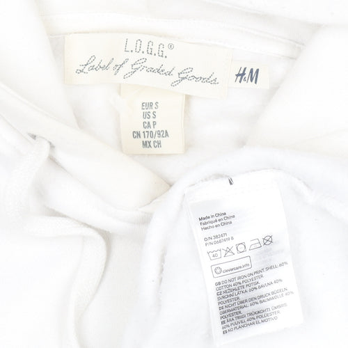 H&M Men’s White Nintendo 64 Graphic Pullover Hoodie Size S