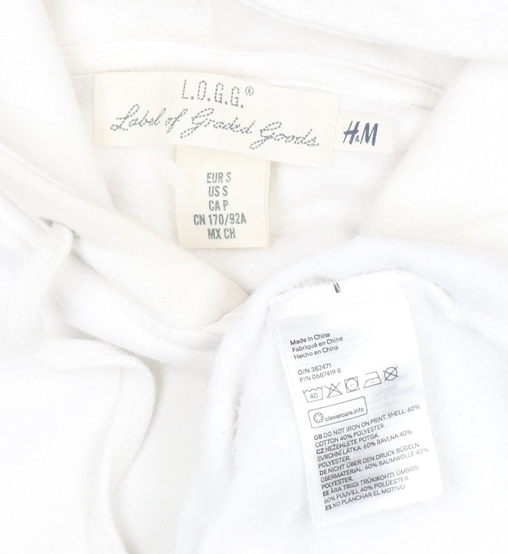 H&M Men’s White Nintendo 64 Graphic Pullover Hoodie Size S