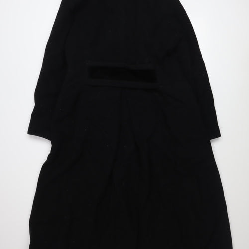 Outer Layer Women's Black Wool Cashmere Blend Long Overcoat Size 14