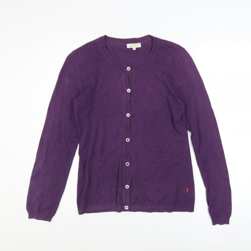 Jackpot Women’s Purple Cotton Button Cardigan Size S