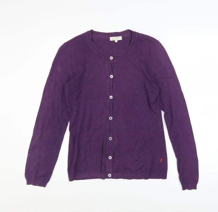 Jackpot Women’s Purple Cotton Button Cardigan Size S