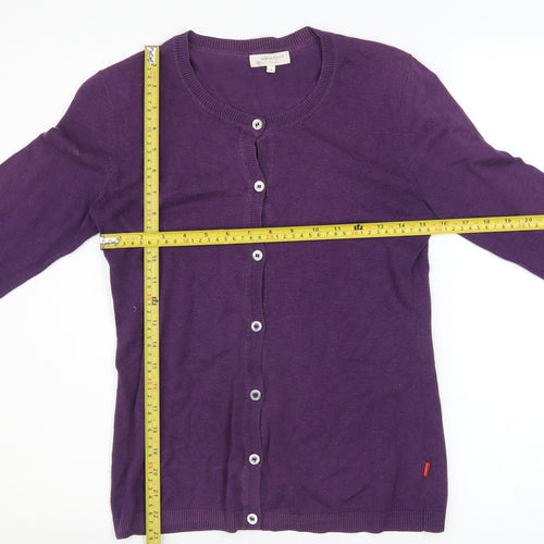 Jackpot Women’s Purple Cotton Button Cardigan Size S