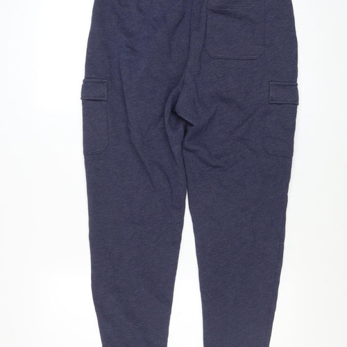 GAP Men Blue Cotton Jogger Sweatpants M Regular Fit Activewear Trousers