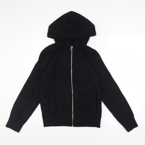 Marks and Spencer Women’s Black Hooded Zip Basic Jacket Size S