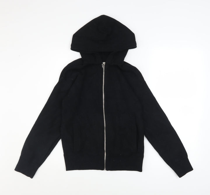 Marks and Spencer Women’s Black Hooded Zip Basic Jacket Size S