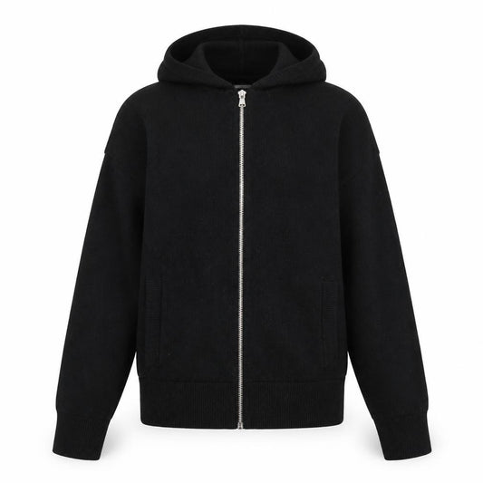 Front view of Marks & Spencer Women’s Black Hooded Zip Basic Jacket, size S