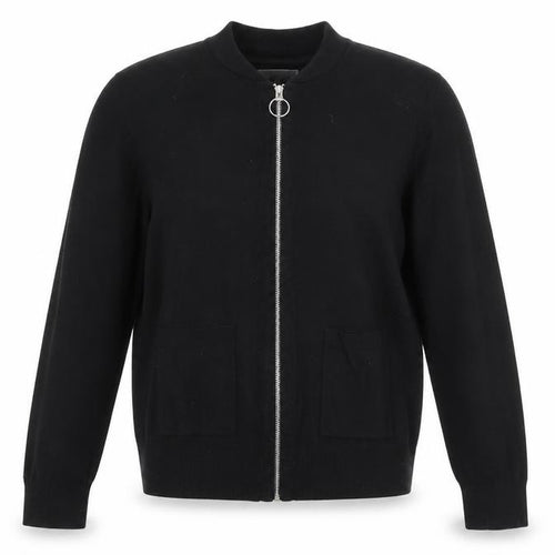 Red Herring Women’s Black Size 14 Full Zip Knit Casual Jacket