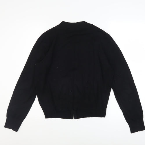 Red Herring Women’s Black Size 14 Full Zip Knit Casual Jacket