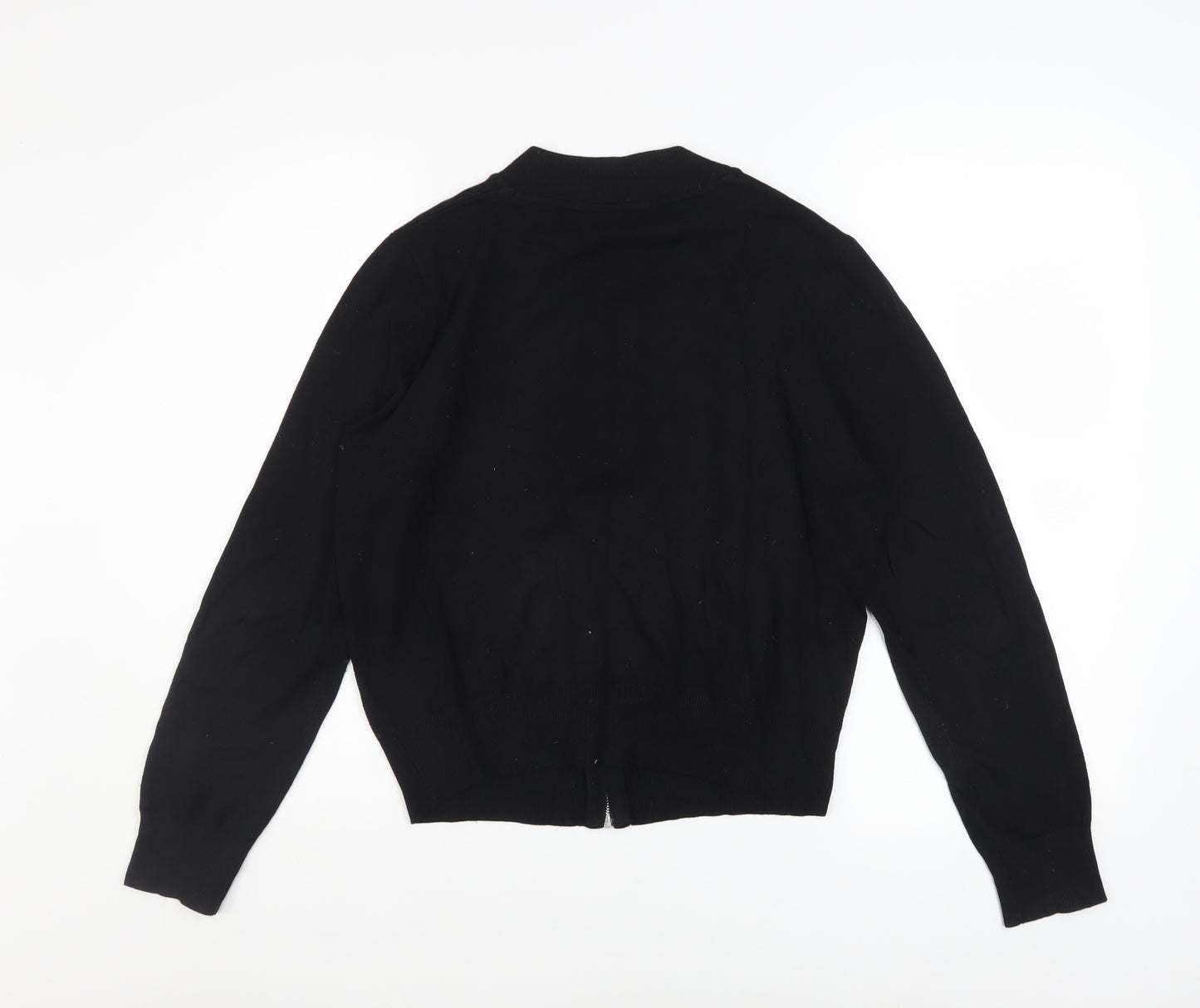 Red Herring Women’s Black Size 14 Full Zip Knit Casual Jacket
