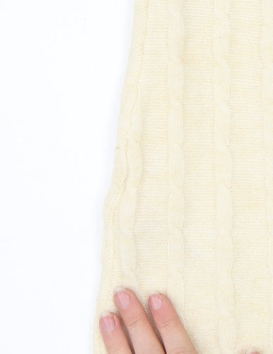 Nobody’s Child Women’s Ivory Knit Wool Blend Pencil Skirt M