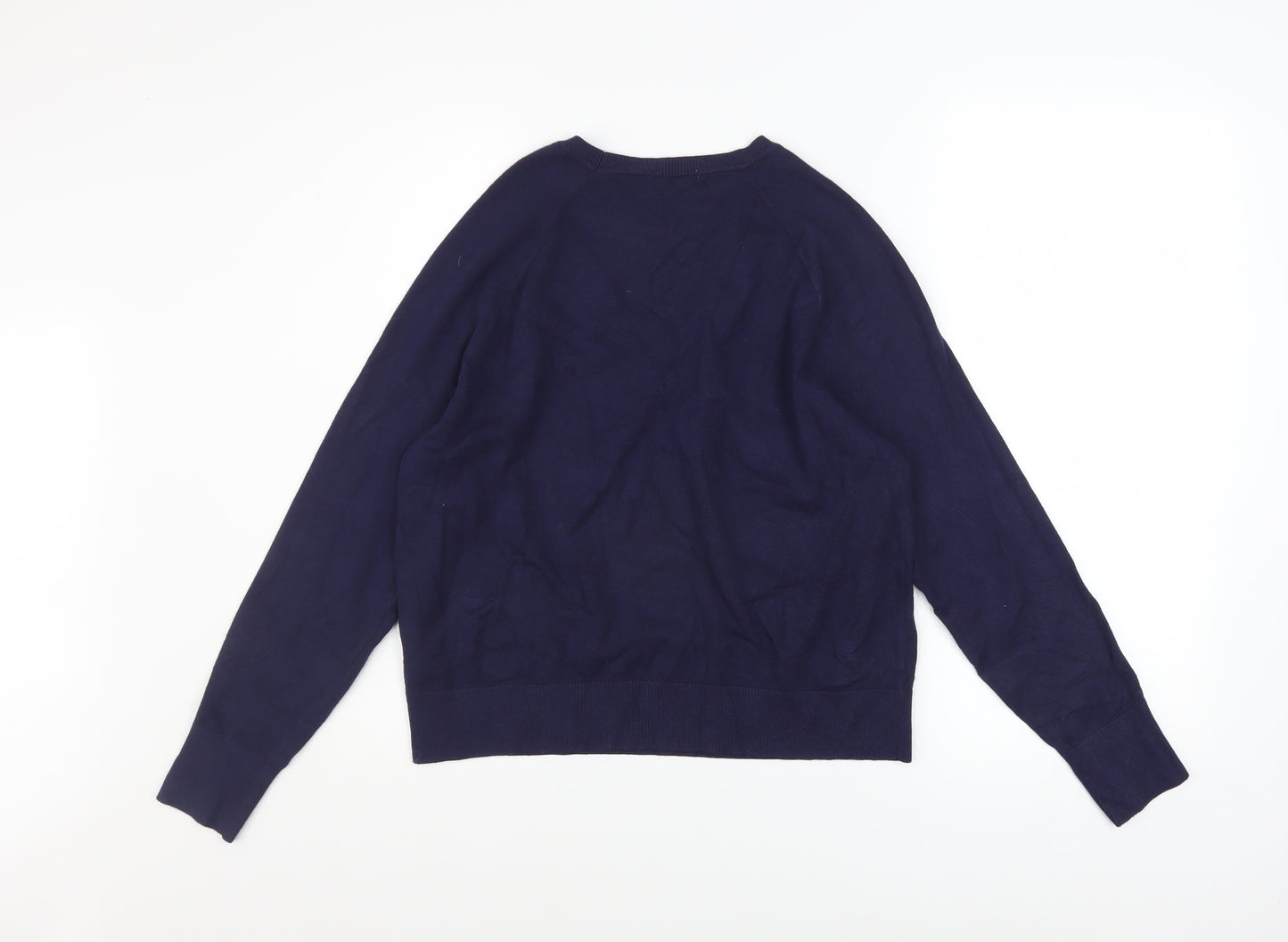 Tu Women’s Blue Size 14 Crew Neck Long Sleeve Knit Jumper