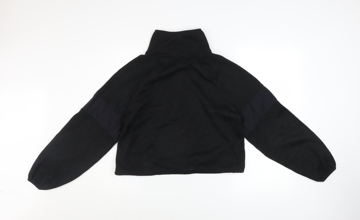 Victoria’s Secret PINK Girls Black Fleece 1/2 Zip Pullover Sweatshirt S
