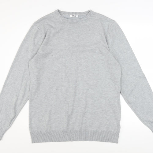 COOFANDY Men's Grey L Crew Neck Pullover Knit Jumper