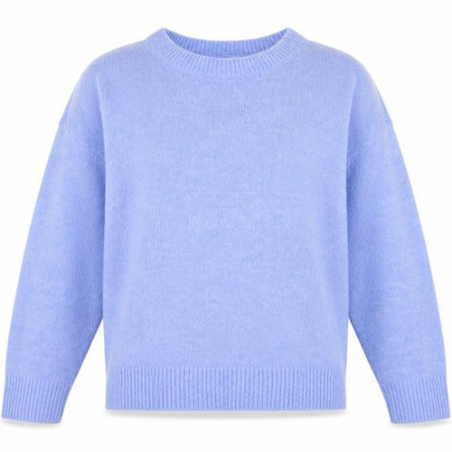 Denim & Co Women’s Blue Crew Neck Knit Jumper Size S