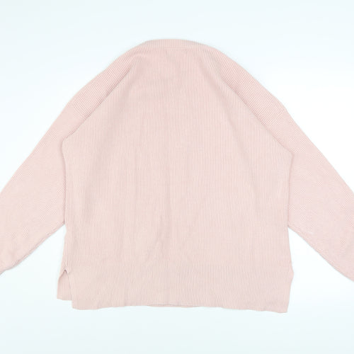 Marks and Spencer Women’s Pink Cable-Knit Crew Neck Jumper L