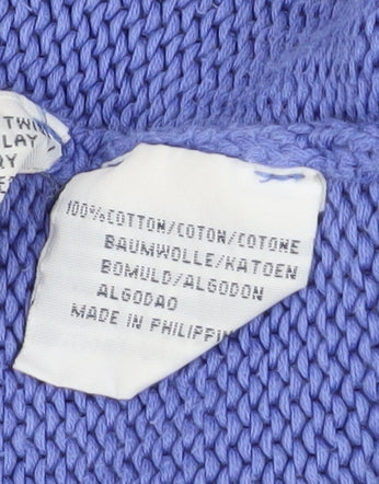Ralph Lauren Men’s Blue Cotton Crew Neck Jumper Size L