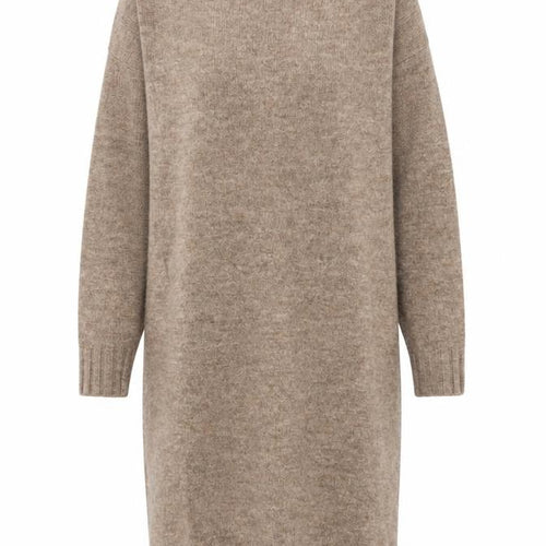 New Look Women’s Beige Jumper Dress Size S Long Sleeve Knitwear