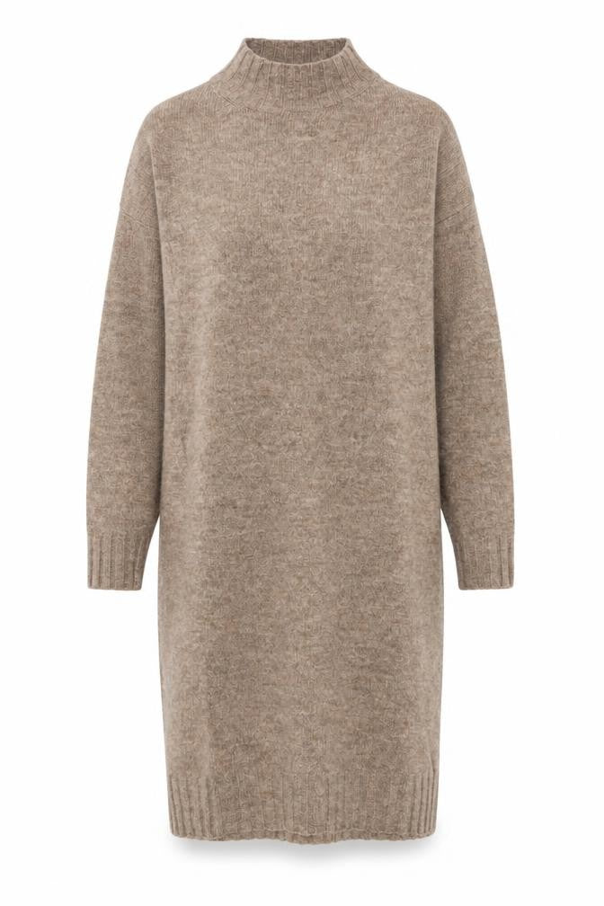 New Look Women’s Beige Jumper Dress Size S Long Sleeve Knitwear